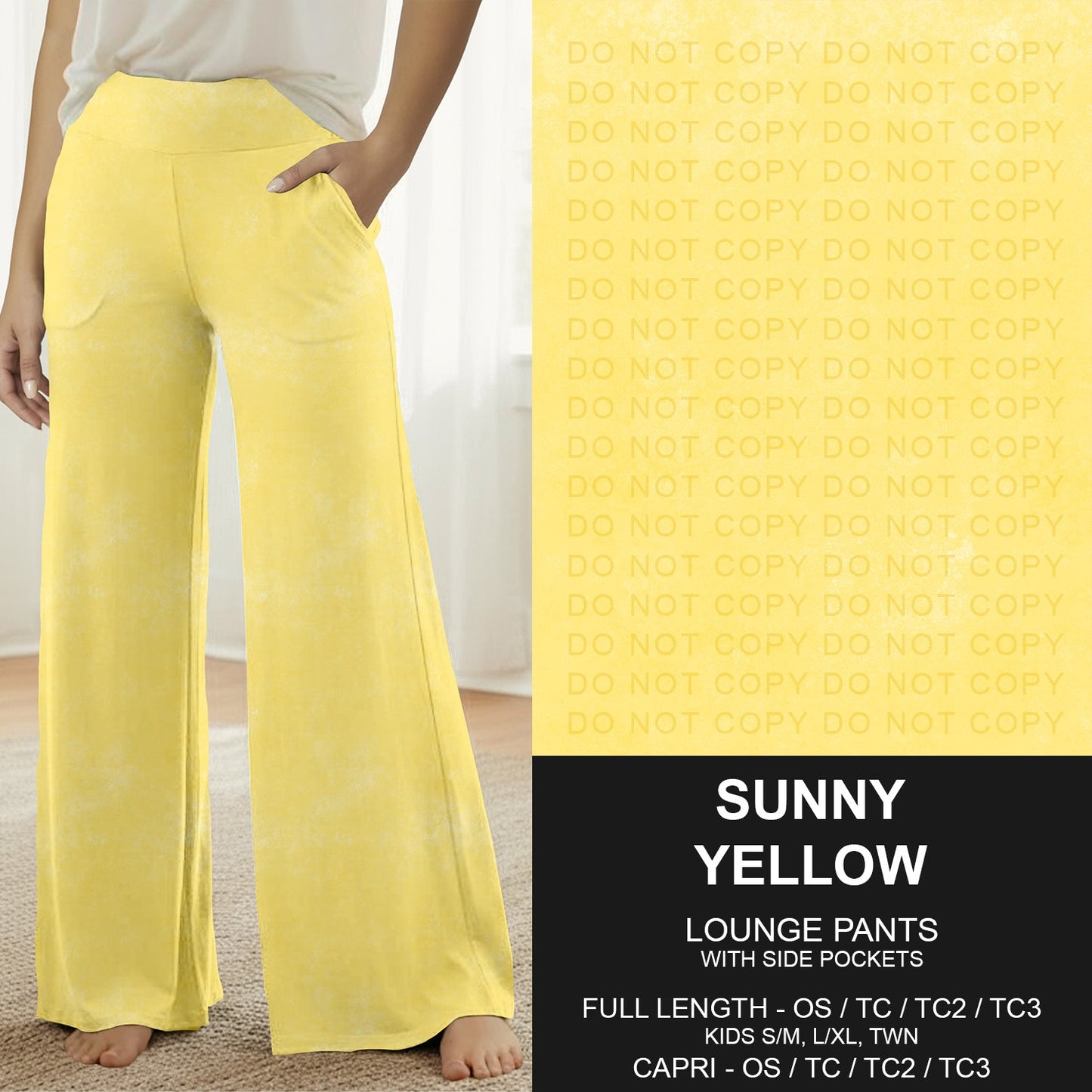 B280 - Preorder Sunny Yellow Lounge Pants (Closes 3/22. ETA: late May)