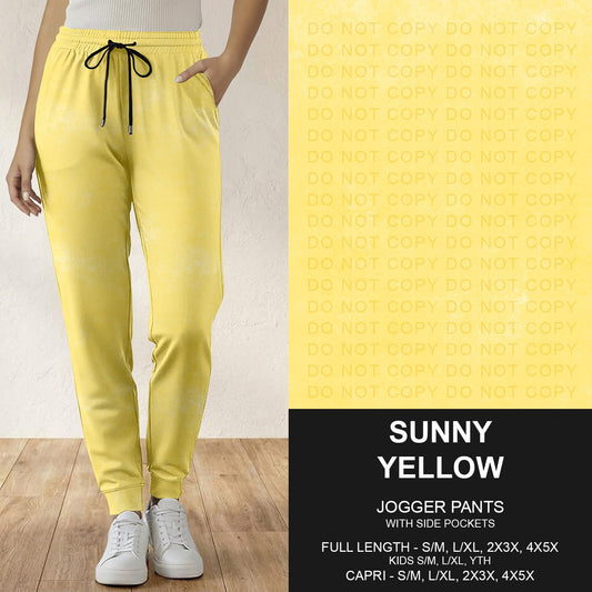 B280 - Preorder Sunny Yellow Joggers (Closes 3/22. ETA: late May)