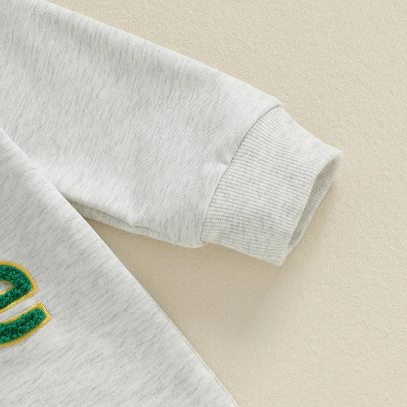 Baby Boys Mama's Boy / Little Dude Fall Romper Letter Embroidery Long Sleeve Crew Neck Full Length Jumpsuit