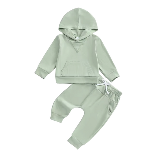 Green Solid Lounge Set