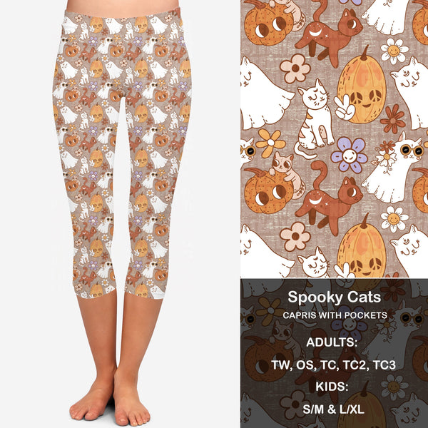 Spooky Cats Leggings with Pockets