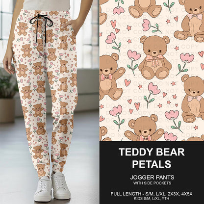 B265 - Preorder Teddy Bear Petals Joggers (Closes 12/14. ETA mid Feb..)
