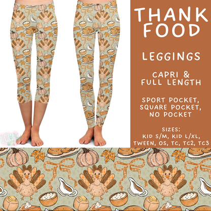 Batch #582 - Hello Fall 3 - Closes 9/7 - ETA early Nov - Thank Food Full and Capri Length Leggings