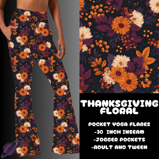 THANKSGIVING FLORAL-YOGA FLARES 7-PREORDER DUE 10/2