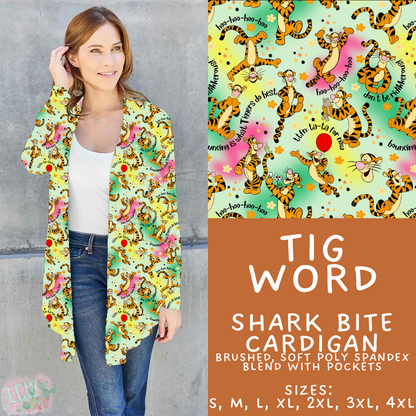 Batch #608 - Magic in Words - Closes 11/4 - ETA early Jan - Tig Word Cardigan