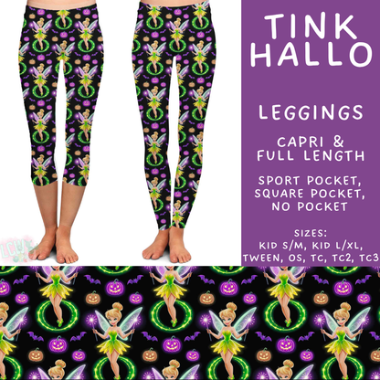Batch #569 - Princess Halloween - Closes 8/14 - ETA early/mid Oct - Tink Hallo Full and Capri Length Leggings