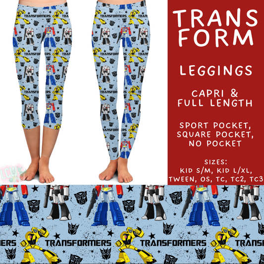 Batch #506 - Cool Characters 13 - Closes 3/20 - ETA late May - Trans Form Full and Capri Length Leggings