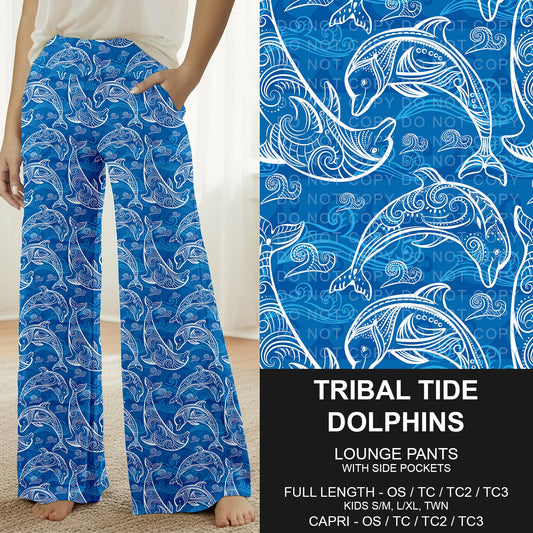 B292 - Preorder Tribal Tide Dolphins Lounge Pants (Closes 5/24. ETA: late July)