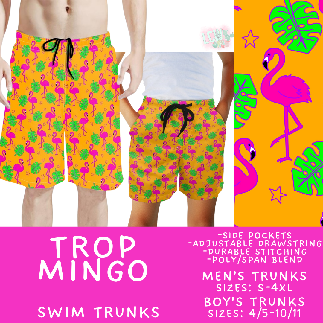 Batch #543 - Pool Party 2 - Closes 6/15 - ETA early/mid August - Trop Mingo Boys' & Men's Swim Trunks