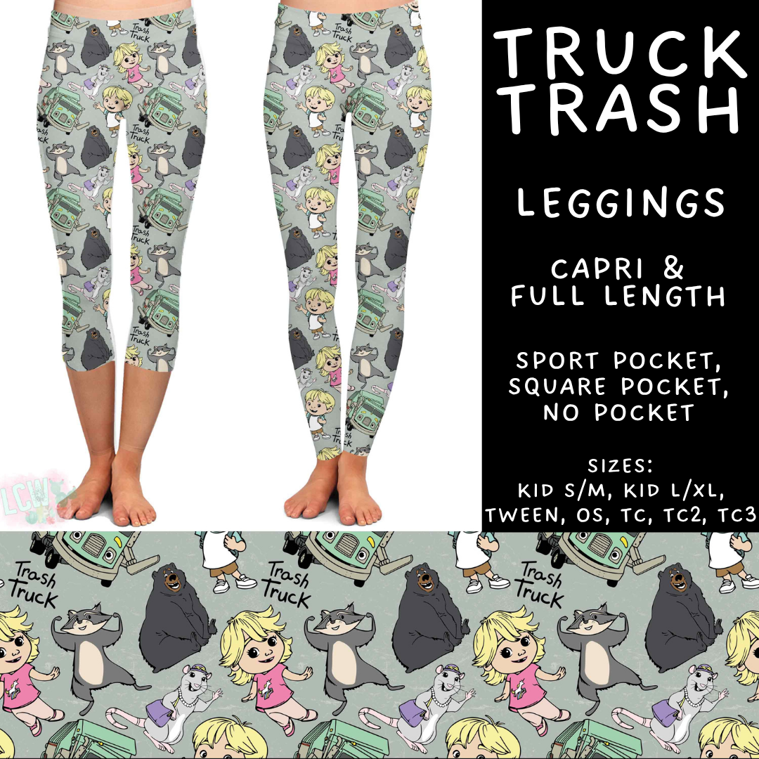 Batch #544 - Cool Characters 16 - Closes 6/17 - ETA mid August - Truck Trash Full and Capri Length Leggings