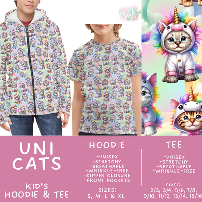 Batch #563 - Made for Play Collection - Closes 7/31 - ETA late Sept - Unicats Kid's Unisex Hoodie & Tee