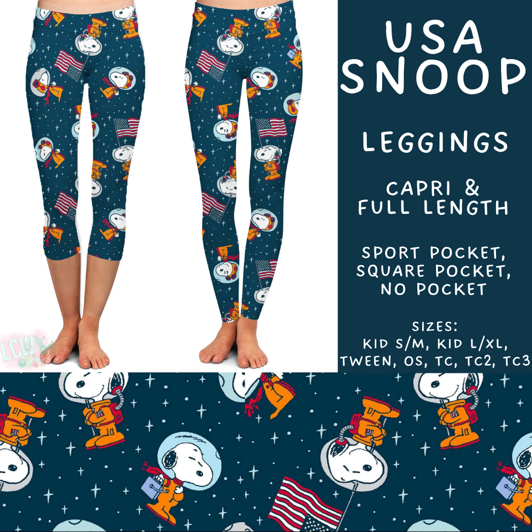 Batch #550 - Fun Run 24 - Closes 7/1 - ETA early Sept - USA Snoop Full and Capri Length Leggings
