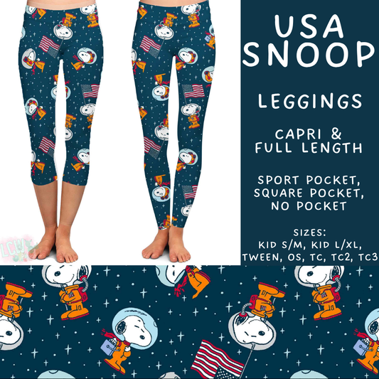 Batch #550 - Fun Run 24 - Closes 7/1 - ETA early Sept - USA Snoop Full and Capri Length Leggings