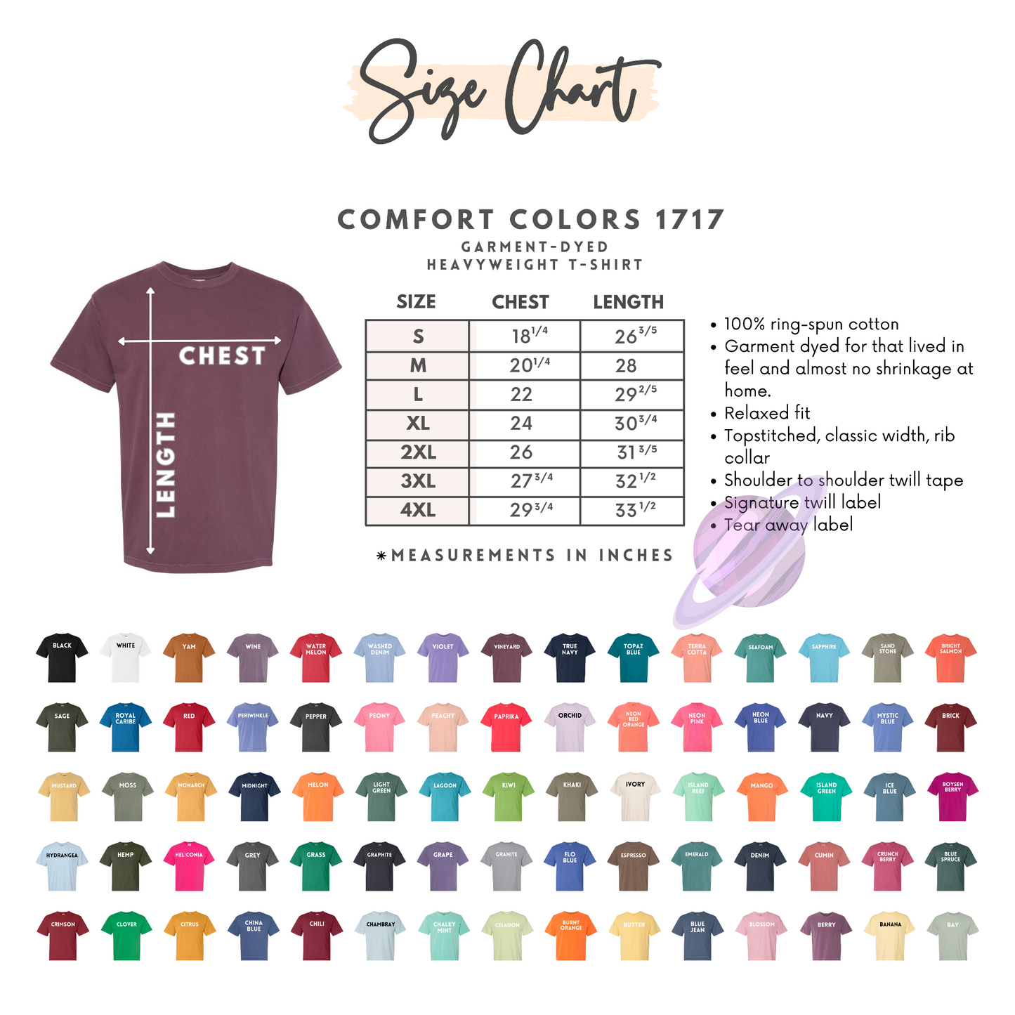 HOKEY POKEY-COMFORT COLORS SET SEPARATES-PREORDER CLOSING 6/6