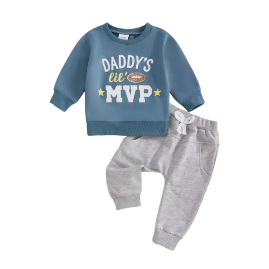 Blue Daddy's Lil MVP Football Lounge Set