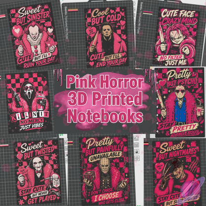 HORROR- 3D PRINTED REFILLABLE NOTEBOOK