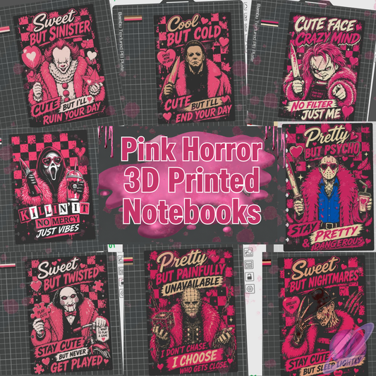HORROR- 3D PRINTED REFILLABLE NOTEBOOK