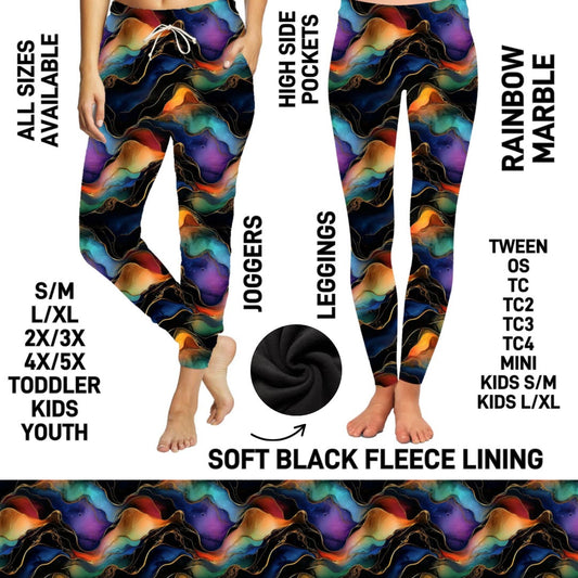 FL3C - Rainbow Marble Fleece-Lined - Preorder Closing 12/2 ETA: Late Feb