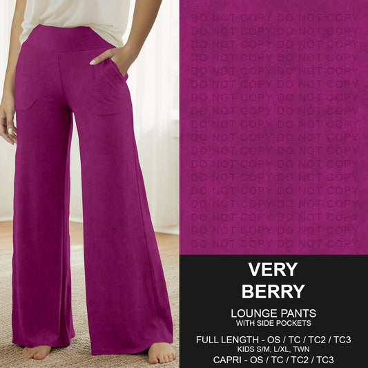 B280 - Preorder very berry Lounge Pants (Closes 3/22. ETA: late May)