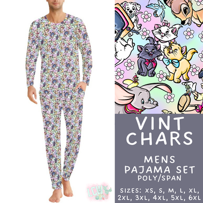 Batch #590 - Magical Family Pajamas - Closes 9/18 - ETA mid Nov - Vint Chars Men's Pajama Set