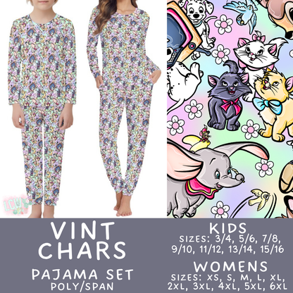 Batch #590 - Magical Family Pajamas - Closes 9/18 - ETA mid Nov - Vint Chars Women's & Kid's Pajama Set