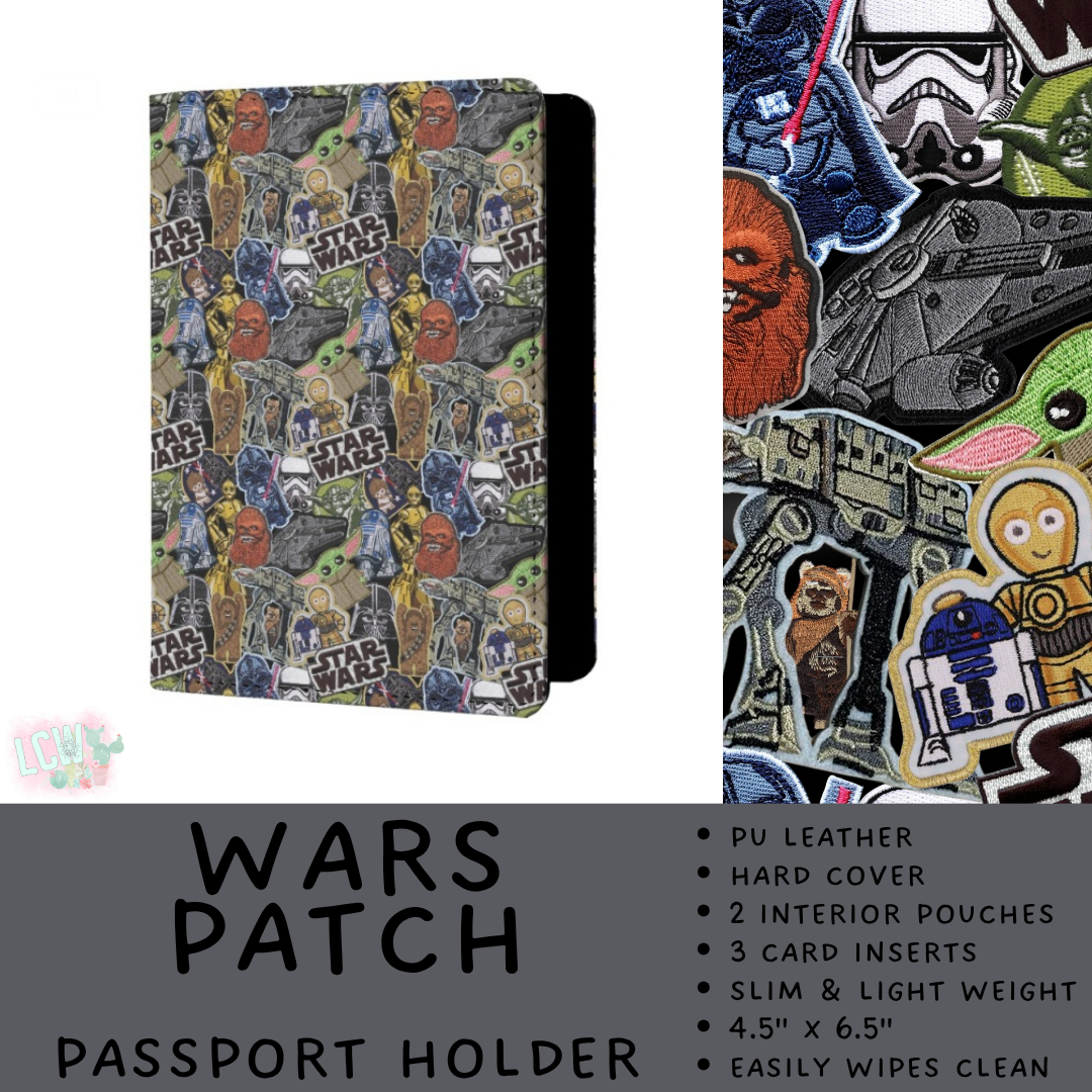 Batch #609 - Travel Collection 2 - Closes 11/6 - ETA early Jan - Wars Patch Passport Holder