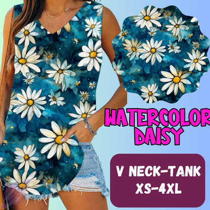WATERCOLOR DAISY-PPO 13- TOPS AND BOTTOMS-PREORDER CLOSING 6/15