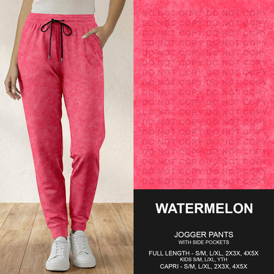 B280 - Preorder Watermelon Joggers (Closes 3/22. ETA: late May)
