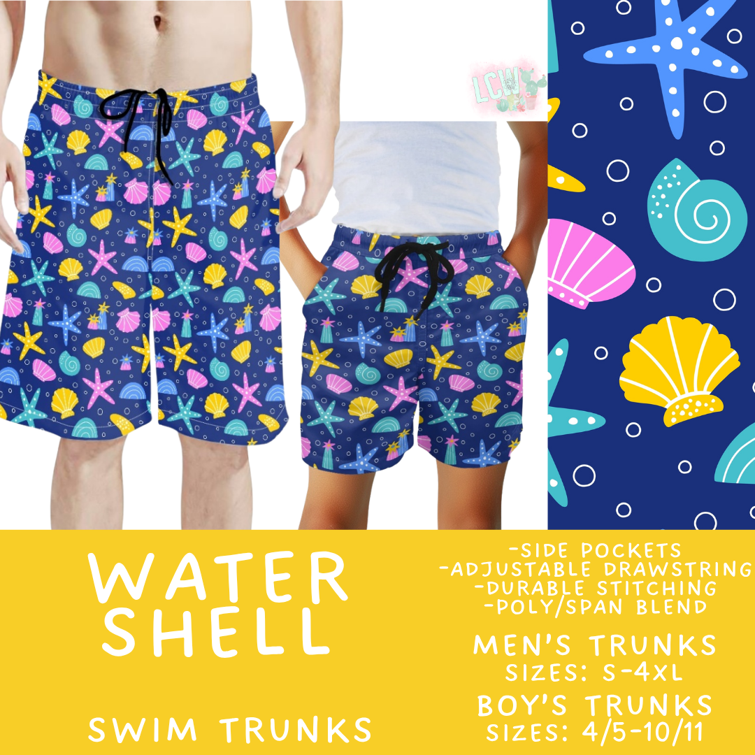 Batch #543 - Pool Party 2 - Closes 6/15 - ETA early/mid August - Water Shell Boys' & Men's Swim Trunks