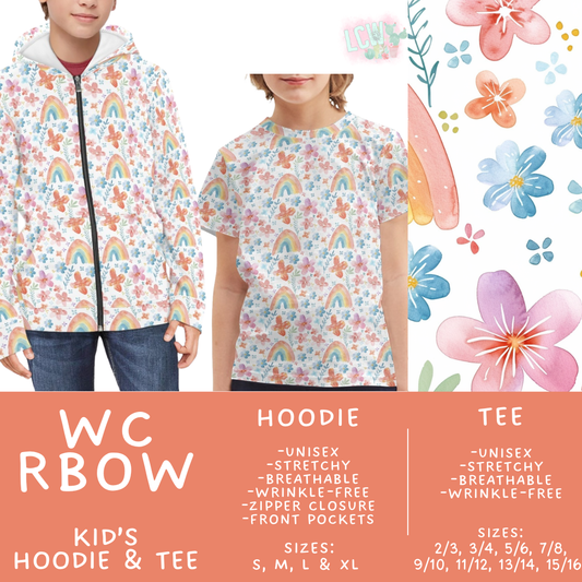 Batch #563 - Made for Play Collection - Closes 7/31 - ETA late Sept - WC RBow Kid's Unisex Hoodie & Tee