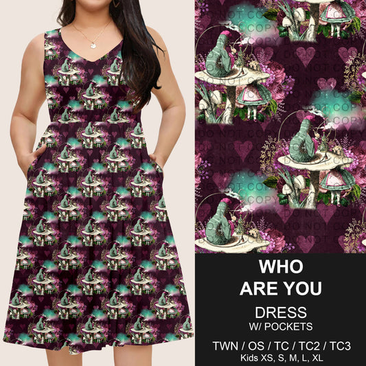 B275 - Preorder Who Are You Sleeveless Pocket Dress (Closes 2/25. ETA: early May)