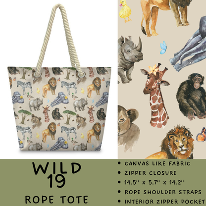 Batch #469 - Wild Side - Closes 12/29 - ETA late Feb - Wild 19 Rope Tote