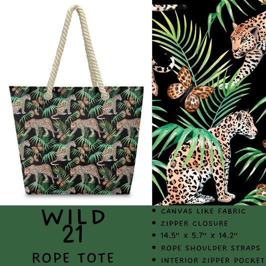 Batch #469 - Wild Side - Closes 12/29 - ETA late Feb - Wild 21 Rope Tote