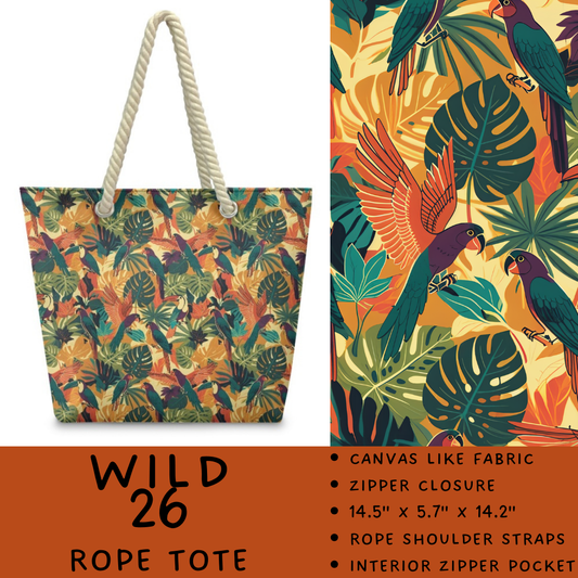 Batch #469 - Wild Side - Closes 12/29 - ETA late Feb - Wild 26 Rope Tote