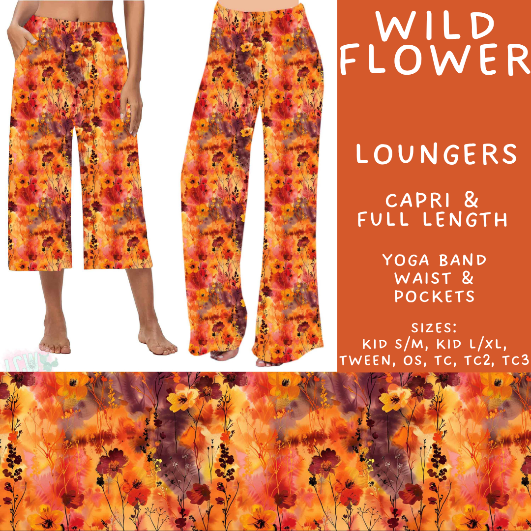 Batch #575 - Fun Run 26 - Closes 8/26 - ETA late October - Wild Flower Capri and Full Length Loungers
