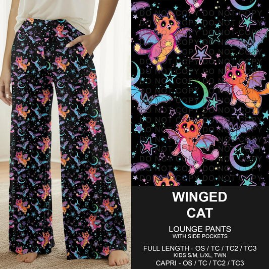 B307 - Preorder Winged Cat Lounge Pants (Closes 8/02. ETA: early Oct.)