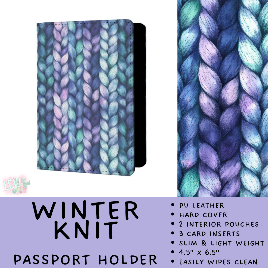 Batch #609 - Travel Collection 2 - Closes 11/6 - ETA early Jan - Winter Knit Passport Holder