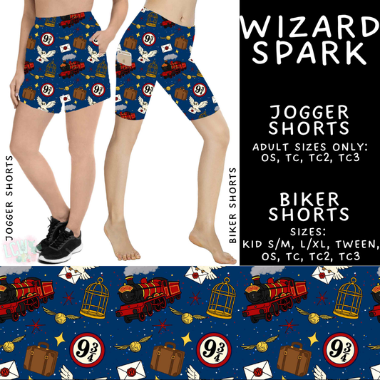 Batch #544 - Cool Characters 16 - Closes 6/17 - ETA mid August - Wizard Spark Biker & Jogger Shorts