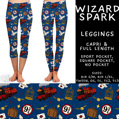 Batch #544 - Cool Characters 16 - Closes 6/17 - ETA mid August - Wizard Spark Full and Capri Length Leggings