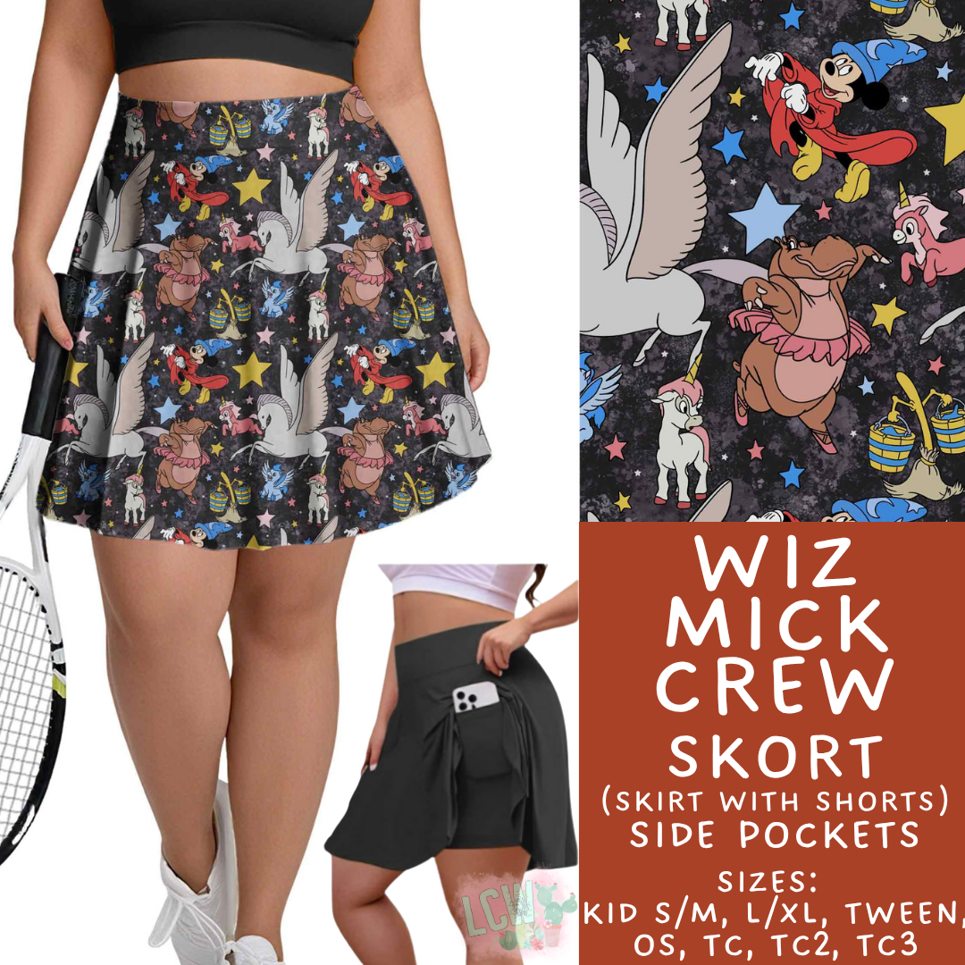Batch #541 - Magical Faves 21 - Closes 6/10 - ETA mid August - Wiz Mick Crew Skort