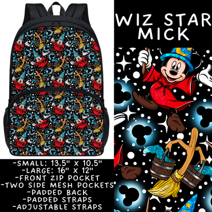 Batch #545 - Back to School 3 - Closes 6/19 - ETA early/mid August - Wiz Star Mick Backpacks