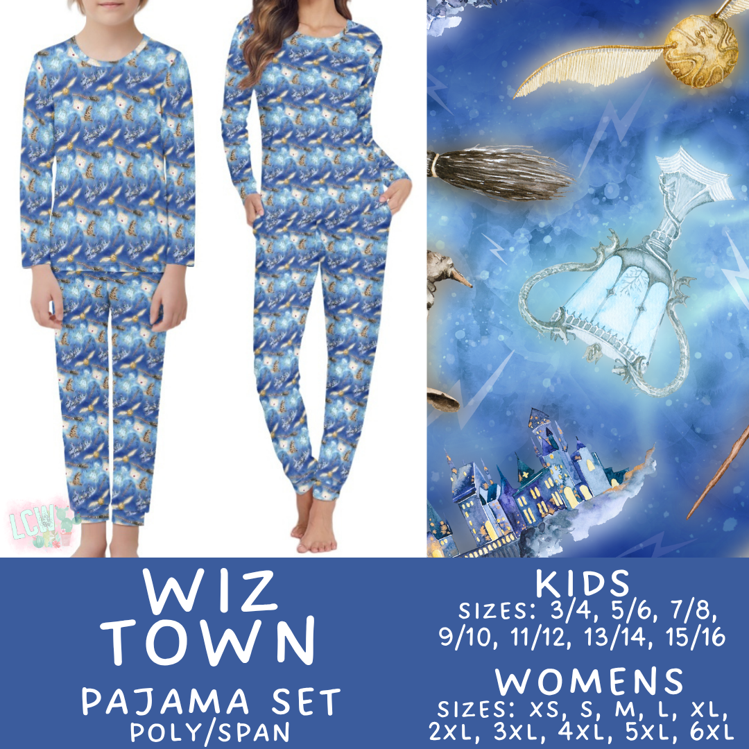 Batch #590 - Magical Family Pajamas - Closes 9/18 - ETA mid Nov - Wiz Town Women's & Kid's Pajama Set