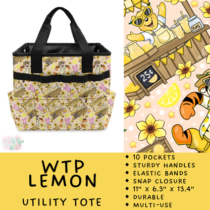 Batch #549 - Utility Tote 2 - Closes 6/29 - ETA late August - WTP Lemon Utility Tote
