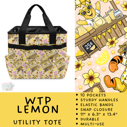 Batch #549 - Utility Tote 2 - Closes 6/29 - ETA late August - WTP Lemon Utility Tote