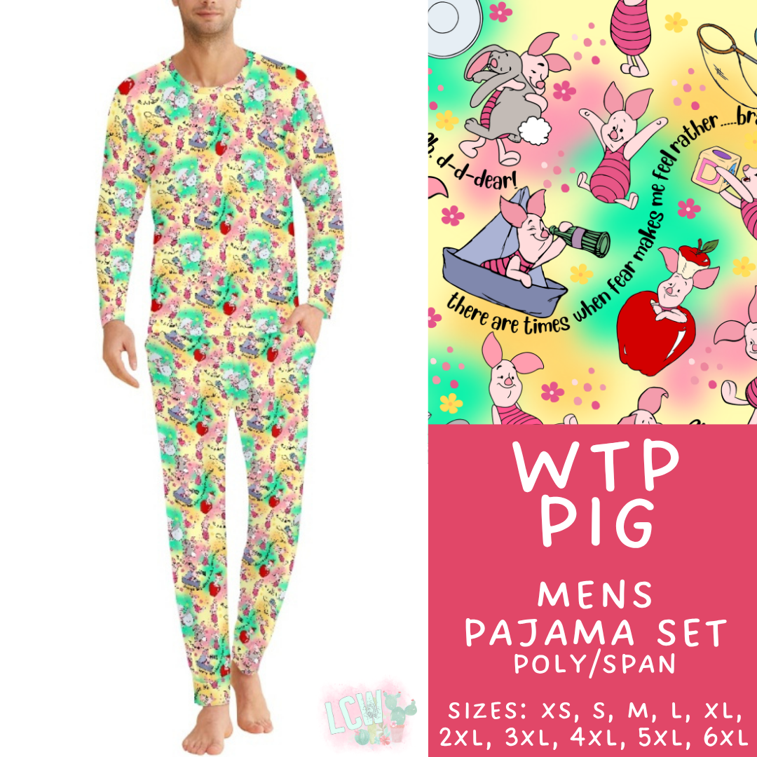 Batch #590 - Magical Family Pajamas - Closes 9/18 - ETA mid Nov - WTP Pig Men's Pajama Set