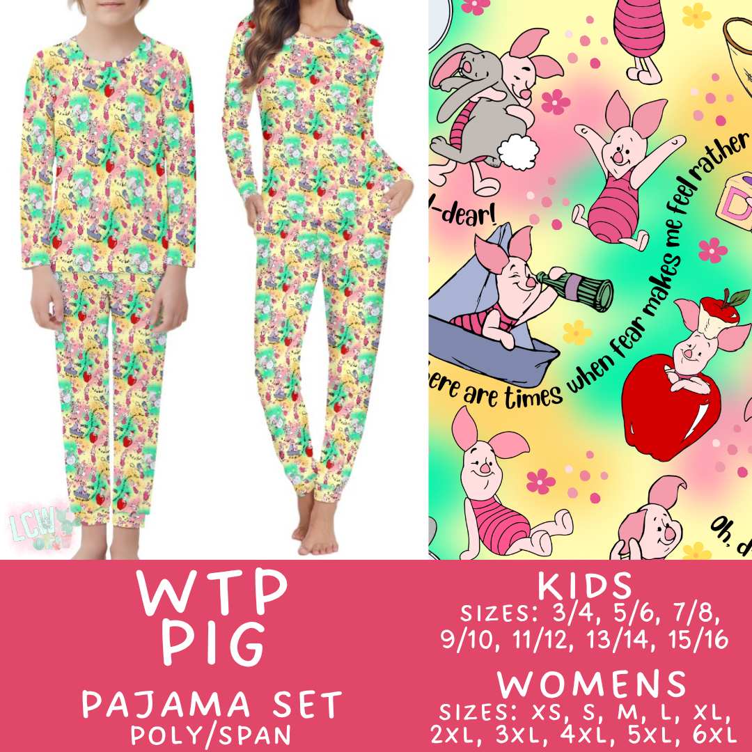 Batch #590 - Magical Family Pajamas - Closes 9/18 - ETA mid Nov - WTP Pig Women's & Kid's Pajama Set