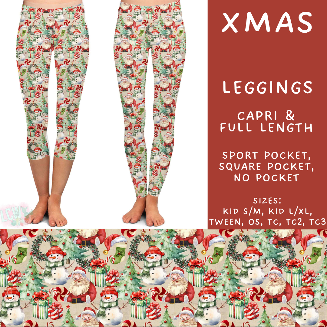 Batch #600 - Jingle all the Way 2 - Closes 10/19 - ETA early/mid Dec - Xmas Full and Capri Length Leggings
