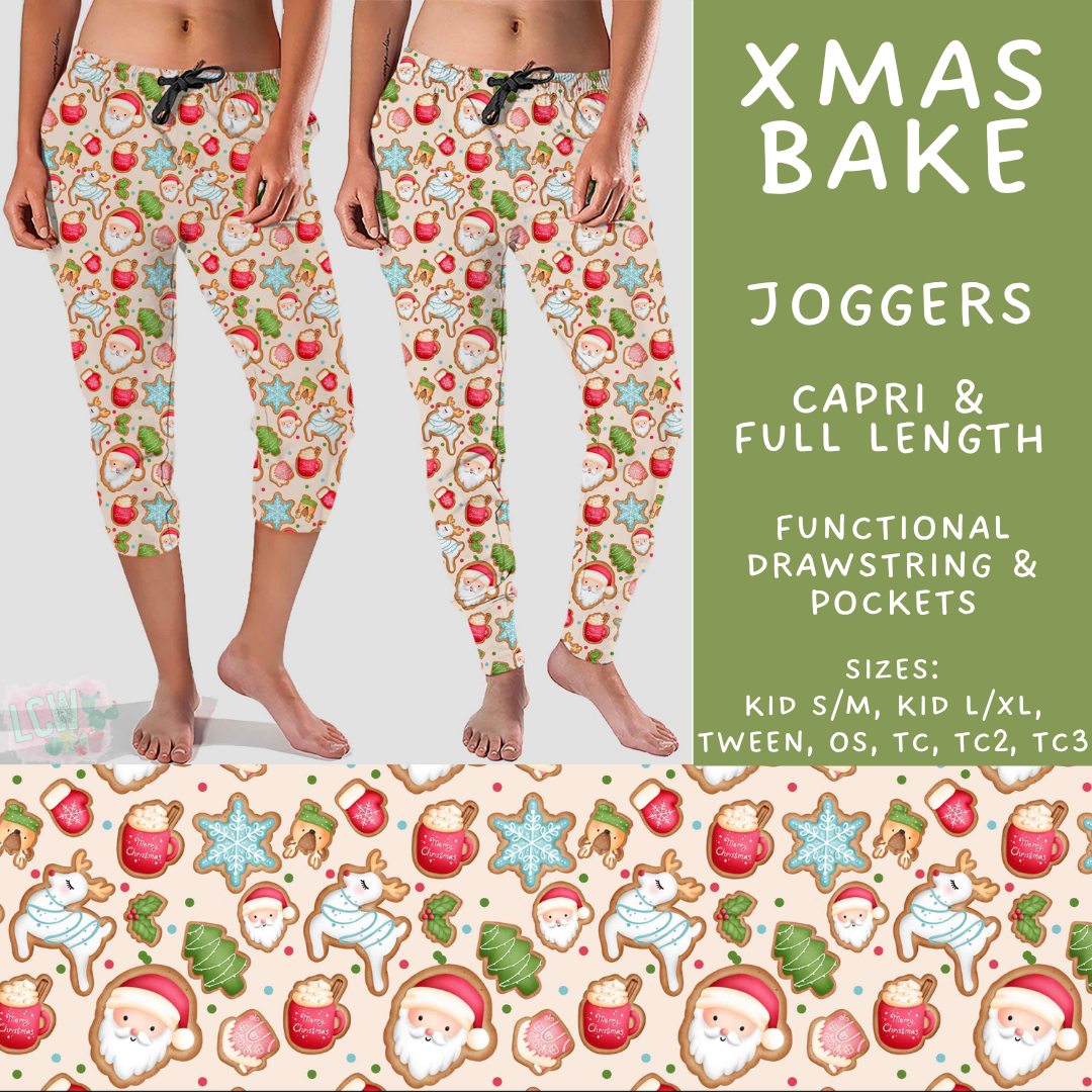 Batch #565 - Christmas in July 2 - Closes 8/5 - ETA early October - Xmas Bake Full and Capri Length Joggers