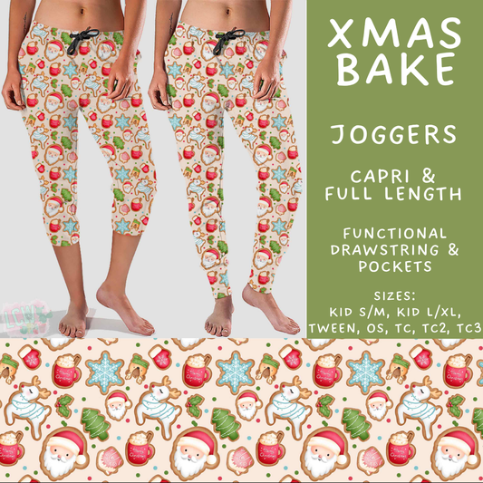 Batch #565 - Christmas in July 2 - Closes 8/5 - ETA early October - Xmas Bake Full and Capri Length Joggers