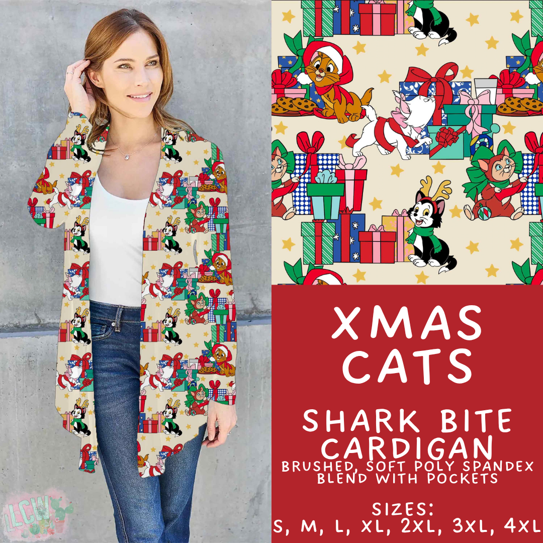 Batch #598 - Magical Character Christmas 2 - Closes 10/14 - ETA early Dec - Xmas Cats Cardigan